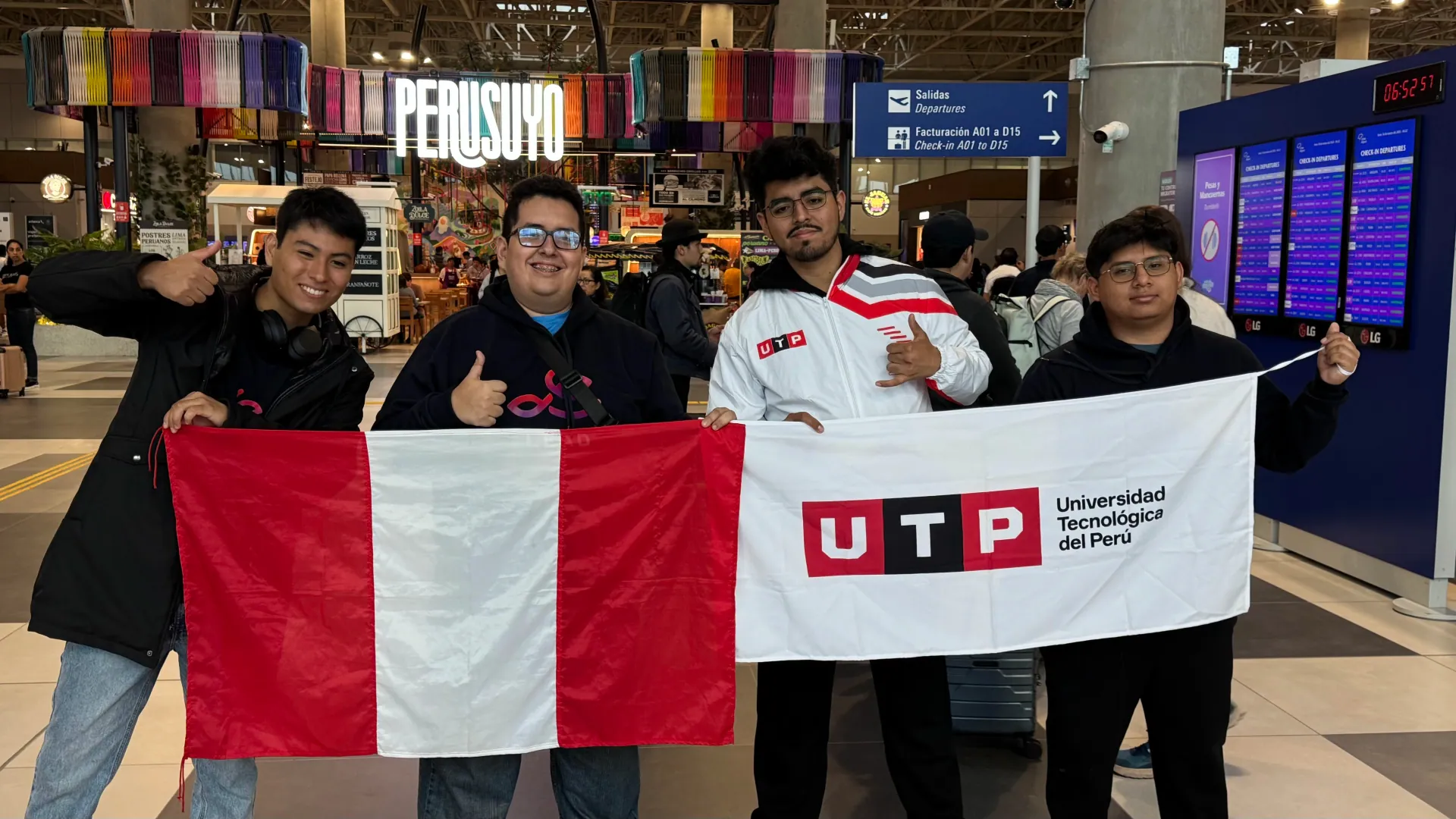Foto grupal de la delegación de LEAD UTP en START Hack, Suiza
